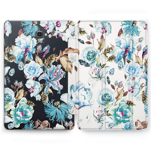 Lex Altern Blue Floral Case for your Samsung Galaxy tablet.