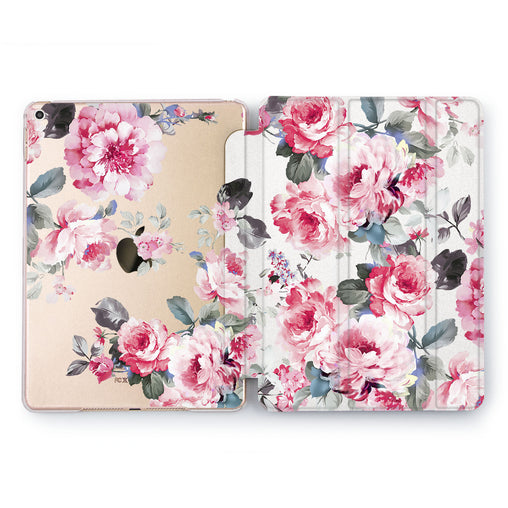 Lex Altern Pink Peons Case for your Apple tablet.