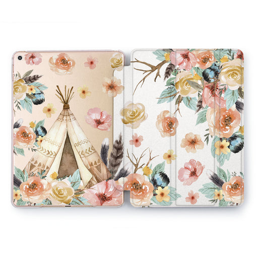 Lex Altern Floral Wigwam Case for your Apple tablet.