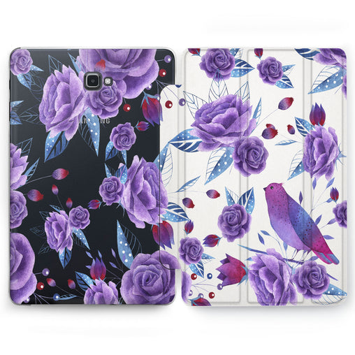 Lex Altern Purple Rose Case for your Samsung Galaxy tablet.