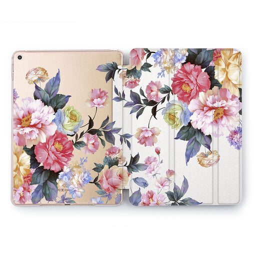 Lex Altern Peonies Bloom Case for your Apple tablet.