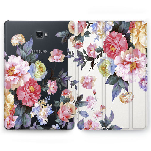 Lex Altern Peonies Bloom Case for your Samsung Galaxy tablet.