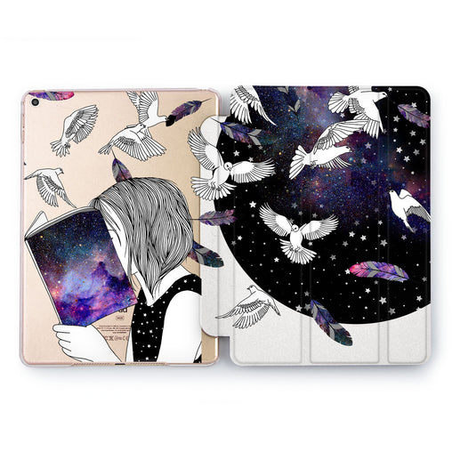 Lex Altern Space birds Case for your Apple tablet.