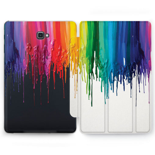 Lex Altern Rainbow splash Case for your Samsung Galaxy tablet.