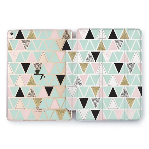 Lex Altern Triangle forest Case for your Apple tablet.
