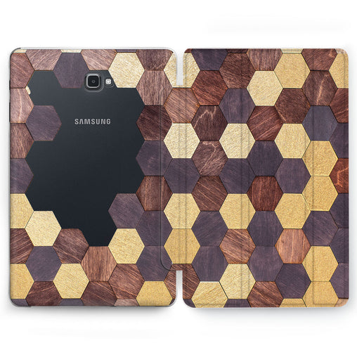 Lex Altern Wooden puzzle Case for your Samsung Galaxy tablet.