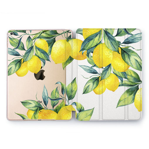 Lex Altern Lemon Garden Case for your Apple tablet.