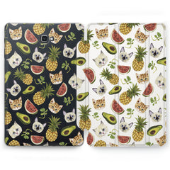 Lex Altern Fruit Cat Case for your Samsung Galaxy tablet.