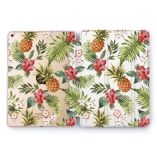Lex Altern Pineapple & Flowers Case for your Apple tablet.