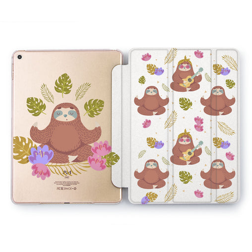 Lex Altern Sloth Meditation Case for your Apple tablet.