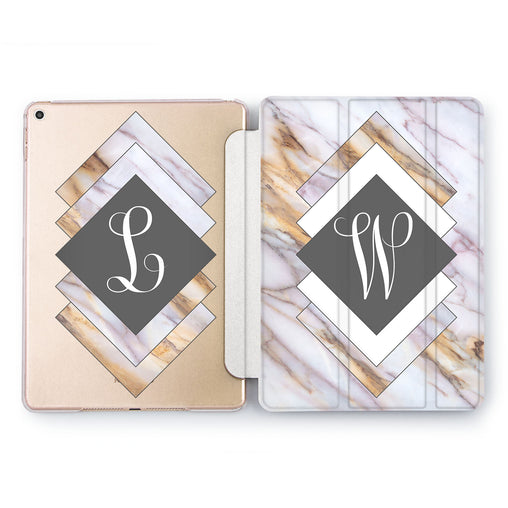 Lex Altern Marble Shell Case for your Apple tablet.