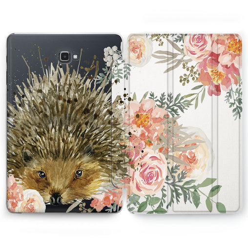 Lex Altern Floral Hedgehog Case for your Samsung Galaxy tablet.