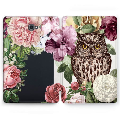 Lex Altern Owl Flowers Case for your Samsung Galaxy tablet.