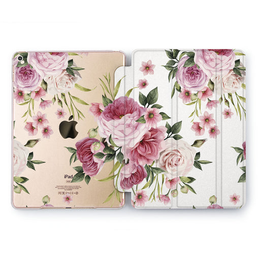 Lex Altern Peonies Bouquet Case for your Apple tablet.