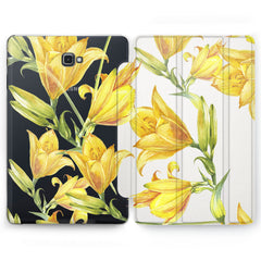 Lex Altern Yellow Lily Case for your Samsung Galaxy tablet.