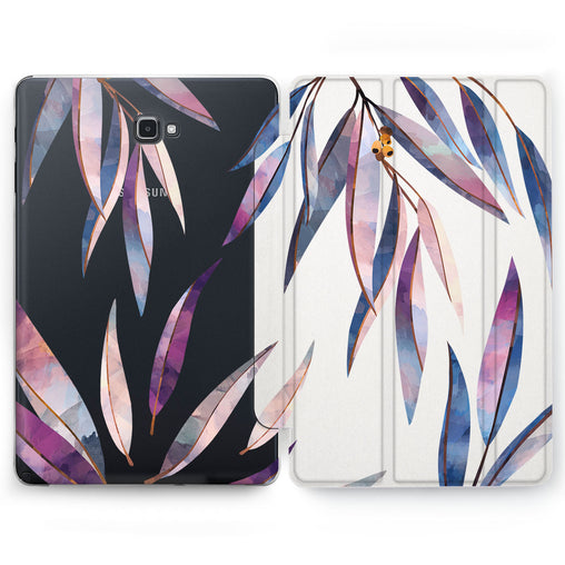 Lex Altern Purple Leaves Case for your Samsung Galaxy tablet.