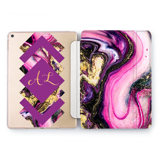 Lex Altern Golden Purple Case for your Apple tablet.