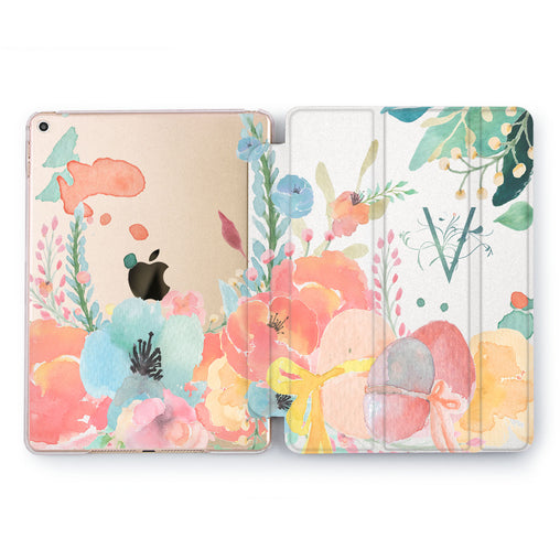 Lex Altern Flowers Aquarell Case for your Apple tablet.