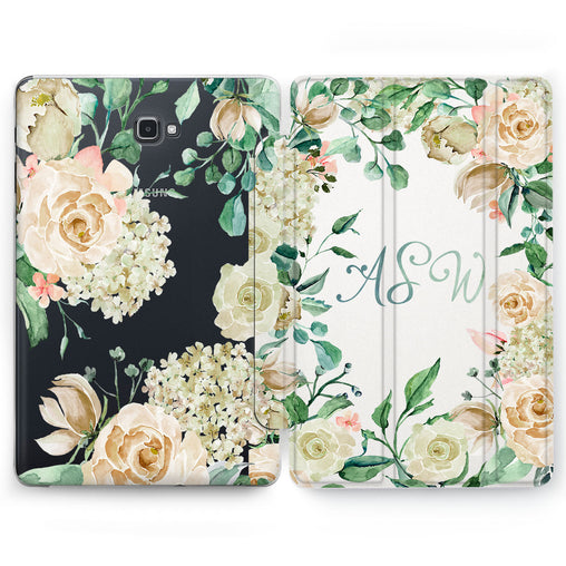 Lex Altern Pastel Peonies Case for your Samsung Galaxy tablet.
