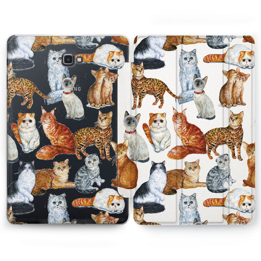 Lex Altern Kitty Print Case for your Samsung Galaxy tablet.