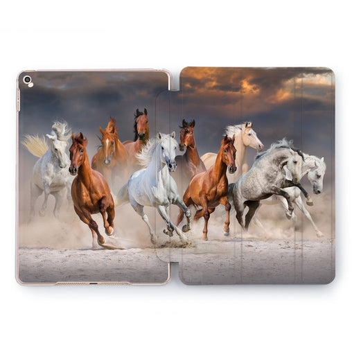 Lex Altern Running Horses Case for your Apple tablet.