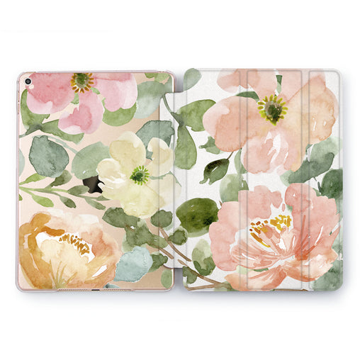 Lex Altern Watercolor Wildflowers Case for your Apple tablet.