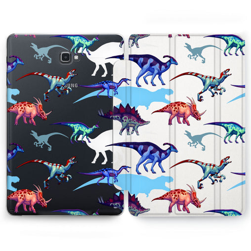 Lex Altern Colorful Dinosaurs Case for your Samsung Galaxy tablet.