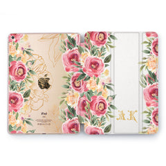 Lex Altern Peonies Lines Case for your Apple tablet.