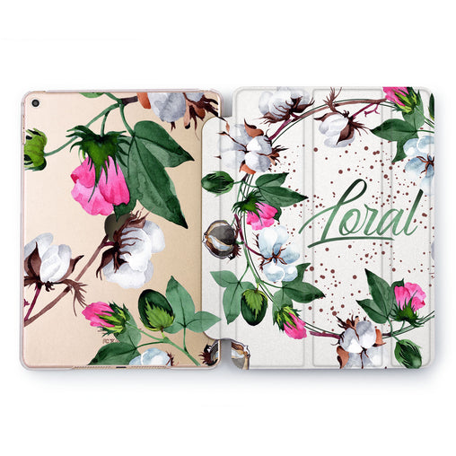 Lex Altern Cotton Blooming Case for your Apple tablet.