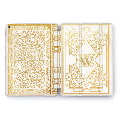 Lex Altern Golden Ornament Case for your Apple tablet.