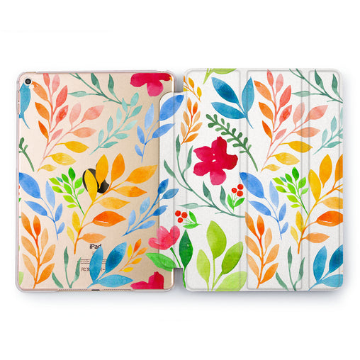 Lex Altern Watercolor Branch Case for your Apple tablet.