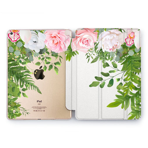 Lex Altern Peonies Thickets Case for your Apple tablet.