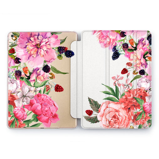 Lex Altern Flower And Raspberries Case for your Apple tablet.