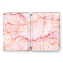 Lex Altern Peach Marble iPad Case for your Apple tablet.
