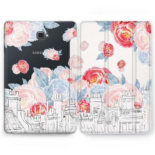Lex Altern Peonies Town Case for your Samsung Galaxy tablet.