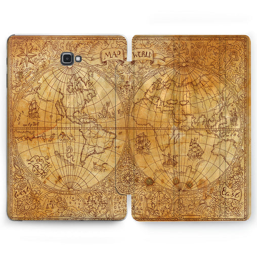 Lex Altern Map World Case for your Samsung Galaxy tablet.