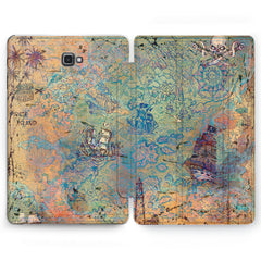 Lex Altern Treasure Map Case for your Samsung Galaxy tablet.