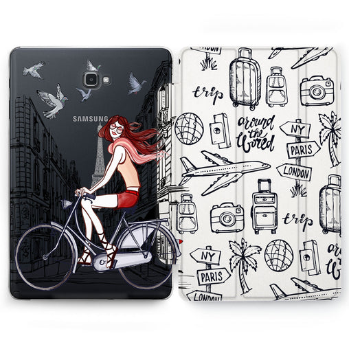 Lex Altern Bicycle Girl Case for your Samsung Galaxy tablet.