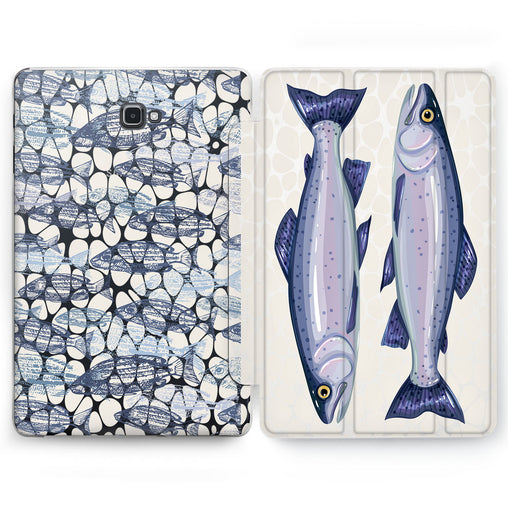 Lex Altern Blue Trout Case for your Samsung Galaxy tablet.