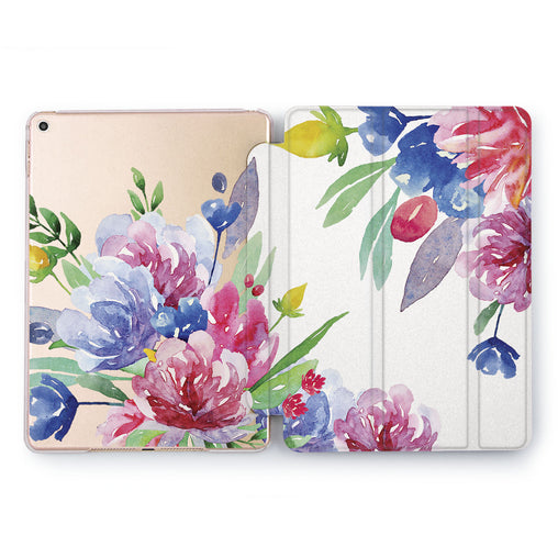 Lex Altern Watercolor Tulips Case for your Apple tablet.