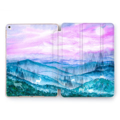 Lex Altern Watercolor Landscape Case for your Apple tablet.