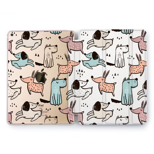 Lex Altern Drawn Dogs Case for your Apple tablet.