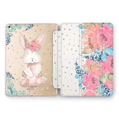 Lex Altern Floral Bunny Case for your Apple tablet.