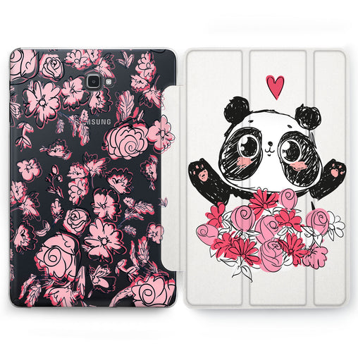 Lex Altern Floral Panda Case for your Samsung Galaxy tablet.