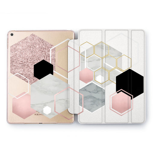 Lex Altern Hexagon Pattern iPad Case for your Apple tablet.