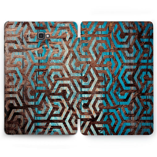 Lex Altern Wooden Hexagon Case for your Samsung Galaxy tablet.
