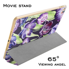 Lex Altern Apple iPad Case Purple Tulips