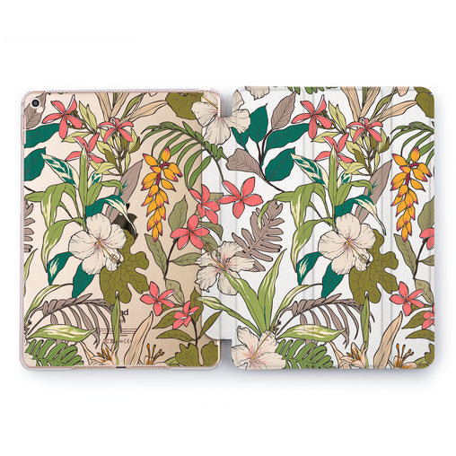 Lex Altern Painted Flowers Case for your Apple tablet.