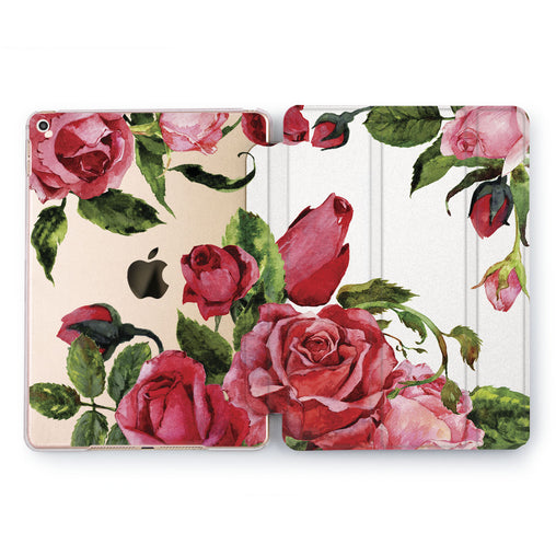 Lex Altern Cute Roses Case for your Apple tablet.