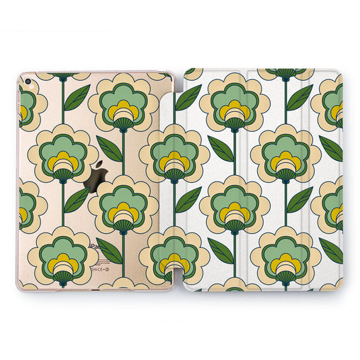 Lex Altern Green Flowers Case for your Apple tablet.